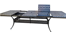 Patio Land St Augustine Outdoor Cast Aluminum Powder Coated 11-Piece Dining Set with Extendable 48x132 Table (with 2 Rockers and 8 Regular Chairs)