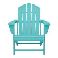 WestinTrends Highland Outdoor Patio HDPE Adirondack Chairs with Cup Holders (Set of 4), Turquoise