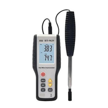 Hot Wire Anemometer, HT9829 Handheld Air Flow Meter Measure Air Velocity Volume Temperature 5 Units HVAC Anemometer
