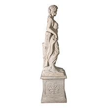 Design Toscano Summer Woman of the Four Seasons Garden Statue with Plinth 87 inch Ancient Ivory