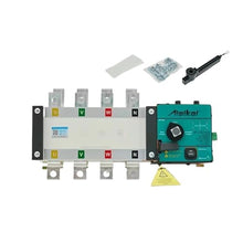 ATS 4P 630A 400A Generator Dual Power Automatic Transfer Switch for Control Module Genset Parts AC220V Control Voltage(4P 400A)