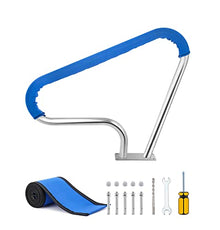 MSHOSAC Swimming Pool Grab Rail, Stainless Steel Handrail with Self-Tapping Screws for Safe Access & Stability in Garden & Backyard Pools
