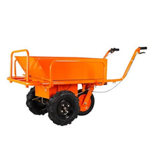 Coolpleasant Electric Wheelbarrow,400kg Capacity Heavy Duty Garden Cart with All Terrain Wheels,1500W Super Powerful Motor 48V&20AH Powered,for Garden Camping Outdoor Lawn Yard Farm Ranch