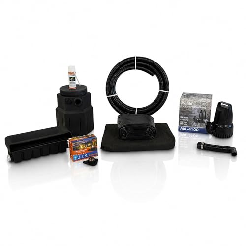 Pond Free Cascade 4100 GPH Waterfall Kit 10 x 30 Ft PVC Liner