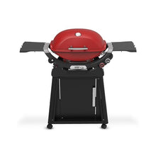 Weber Q 2800N+ Liquid Propane Grill with Stand, Flame Red – Wide 250°–700°F Temp Range with Plus Burner for Searing, Low‑Temp Roasting & High-Dome Lid