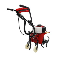 Tiller Cultivator for Gardening, 1.6kw 62CC Earth Cultivator Adjustable Tilling Depth, Air-Cooled 4-Stroke Engine Gas Powered Garden Cultivator Machine 8500rpm for Lawn, Yard, Soil Cultivation