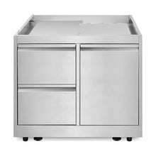 32 in. Newport Coll Grill Cabinet with Drawers, Tank Mount, Stainless Steel