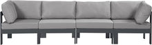 Meridian Furniture 376Grey-S120A Nizuc Collection Modern | Contemporary Outdoor Patio Modular Sofa