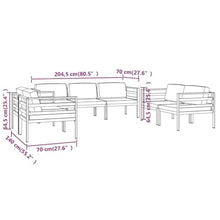 RJPLMFV 7 Piece Patio Lounge Set with Cushions Aluminum Anthracite