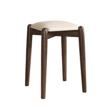 LHHAIUA Ottoman for Bedroom Dorm Multifunctional Footstool Solid Wood Upholstered Seat for Living Room Under Desk Footrest