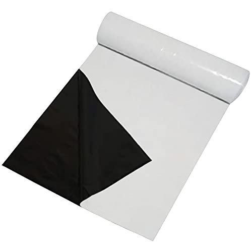 DL Wholesale Black and White Panda Film, Plastic Sheeting Heavy-Duty for Light Reflection, Greenhouse, Poly Film, 32' x 100' 5.5 Mil Thick, 3 Year