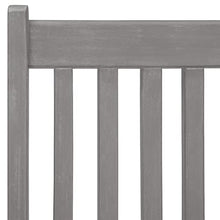 HKTMGDNG 8 Piece Patio Reclining Chair Set with Cushions Gray Acacia Wood