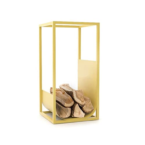 DJVHSRI Firewood Storage Rack Iron Shelf Firewood Storage Rack Fireplace Decoration Home Wood Firewood Divider Rack,