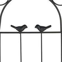 Relaxdays Garden Trellis, Set of 2, HxW 200 x 50 cm, Metal, Support for Climbing Plants, Ground Stake, Rose Frame, Black