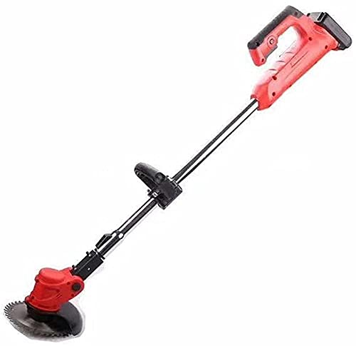 Small Household Electric Lawn Mower Rechargeable Weed and Trim Multifunction Lawn Mower with Lithium Battery 24V