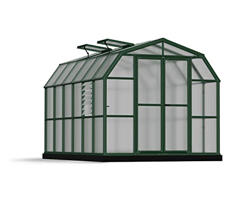 Palram - Canopia Prestige 8' x 12' Greenhouse, Starter Kit, Green/Twin Wall