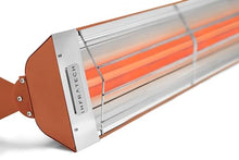 Infratech WD-6024 CP Stainless Steel Fixture Dual Element Electric Patio Heater 61.25" Long, 6000 Watt, 240 Volts, Copper Finish