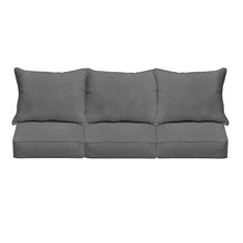 Sorra Home 30 in x 27 in x 5 in Deep Seating Pillow and Cushion Set-Corded Sofa, Standard, Grey 5 Pound