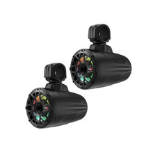 Cerwin Vega Mobile CV SL65F4B 6.5 Inch 600 Watts Marine Tower Speaker System Coaxial LED IP65 UV Protection Black Pair