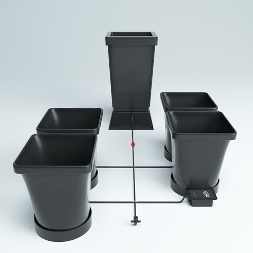 AutoPot 24 Pot XL System with 105 Gal Collapsible Reservoir - Self-Watering Hydroponic Indoor System, Black