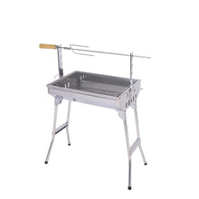 AFPSDLFJDLS Medium Stainless Steel Mesh Grill With Fork Outdoor Portable Folding Barbecue Rack