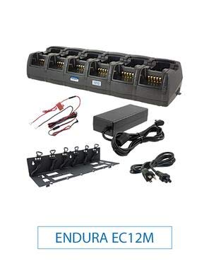 Sandown Wireless Premium 12-Bay Mobile NiCD/NIMH Battery Charger for Harris & M/A-COM Radios 120 VAC