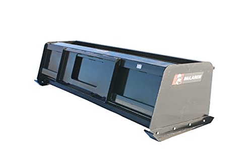 McLaren Industries Skid Steer Snow Pusher Box Attachment 102" Wide