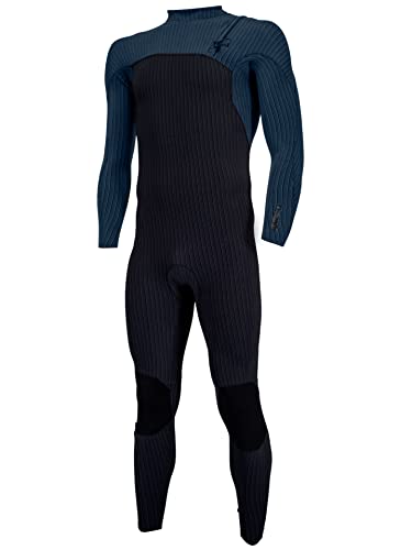 O'Neill Wetsuits Men's Hyperfreak Comp-X 2+mm Zipless Full Wetsuit Black/Cadet Blue