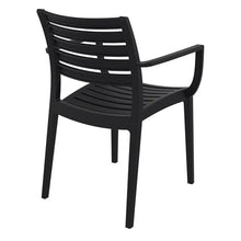 Compamia Artemis Outdoor Patio Dining Arm Chair in Black (Set of 2)