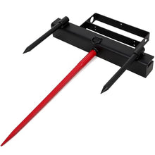 39 Inch Hay Spear for Tractor Bucket, Heavy Duty Bale Spear Attachment with 2 Stabilizer Spears & 59 Inch Chain, Tractor Bucket Hay Bale Spear Attachment, 4000 Lbs Capacity