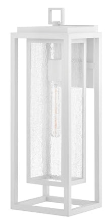 Hinkley Republic Large Outdoor Wall Mount Lantern, Textured White