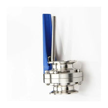 TQKEBWGW Squeeze Trigger Butterfly Valve Tri Clamp Stainless Steel SS304 57mm/63mm/76mm/89mm/102mm/108mm(108mm Ferrule 119)
