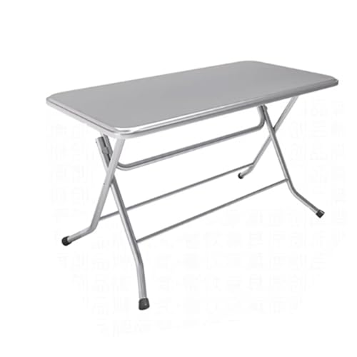 JOSOGO Indoor/Outdoor Bistro Table and Chairs Set for Patio Stainless Steel Folding, Kitchen Prep & Work, Board Games and Camping Picnic(J1.2M*0.6M)