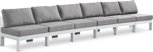 Meridian Furniture 375Grey-S180B Nizuc Collection Modern | Contemporary Outdoor Patio Modular Sofa