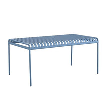 Novogratz Poolside Gossip, Ola All-Steel Table and Bench Set, French Blue