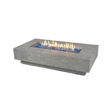Riviera Concrete Fire Pit 60" x 31.9" Outdoor Patio Firepit Includes Fire Glass Modern Fire Pits & Outdoor Fireplaces for Garden, Deck, Indoor & Outdoor Heating