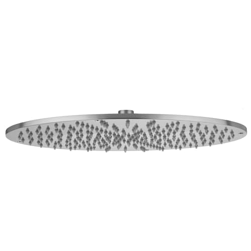 Jaclo, S216-ULB, 16" Round Rain Machine® - Unlacquered Brass (ULB)