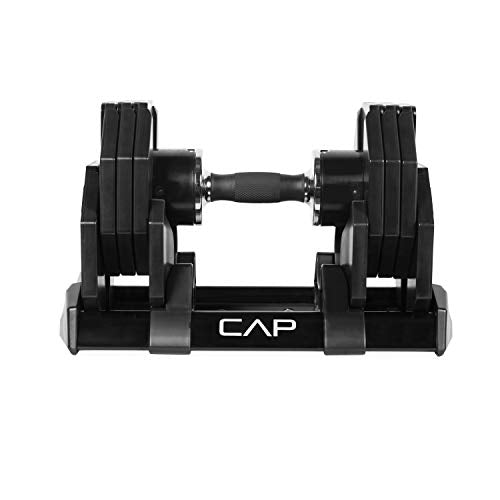 CAP Barbell Adjustabell Dumbbell 50-Pound Pair Black
