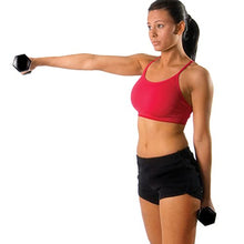 TKO 55-100 lb Rubber Hex DB Set, Tri-Grip