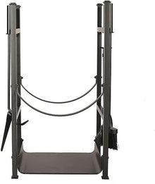 DJVHSRI Log Store Firewood Rack Set Outdoor Firewood Holder Heavy Duty Steel Indoor Metal Log Holder Fireplace,