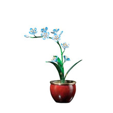 Huuhhxkk Elegant Copper Orchid Bonsai Sculpture (10.4" x 7.9" x 13")