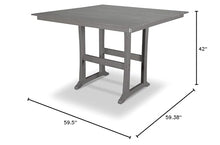 Trex Outdoor Furniture™ Farmhouse Trestle 59" Bar Table in Stepping Stone