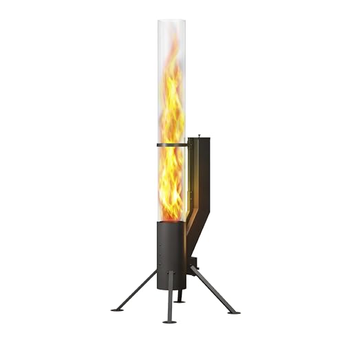 7 FT Wood Pellet Patio Heater - Up to 80,000 BTU (Fire Tube)