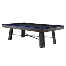Empire USA Plank & Hide - Maddox Billiard Pool Table Gunmetal Grey w/ Electric Blue
