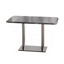 JOSOGO Indoor/Outdoor Bistro Table and Chairs Set for Patio Stainless Steel Folding, Kitchen Prep & Work, Board Games and Camping Picnic(G1.2M*0.6M)