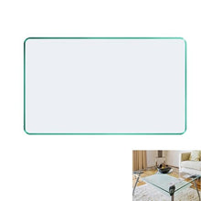 Hoiweqr Tempered Glass Table Top, Rectangular, Tempered Glass Table Top, Clear Circular Dining Table Top, Tempered Glass Board, Tempered Glass Cover Sheet, Glass Dining Table (Size : 100x80cm)