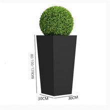 Outdoor Trapezoidal Planter Box Standing Pillar Flower Pot Flower Box