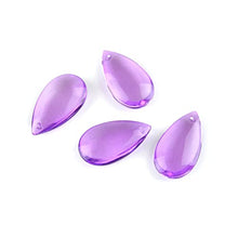 38mm/50mm Violet Water Drop Prisms for Lighting Crystal Chandelier Suncatcher Ornament Lighting Lamp Hanging Decoration,50mm 100pcs