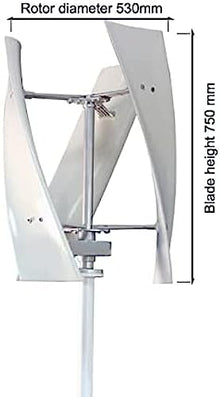 JINGPINXUN Wind Turbine, 12v 24v 48v 3000w Silent Vertical Small Portable Home Free Power Wind Generator Vertical Wind Turbine with MPPT Controller,Friendly321