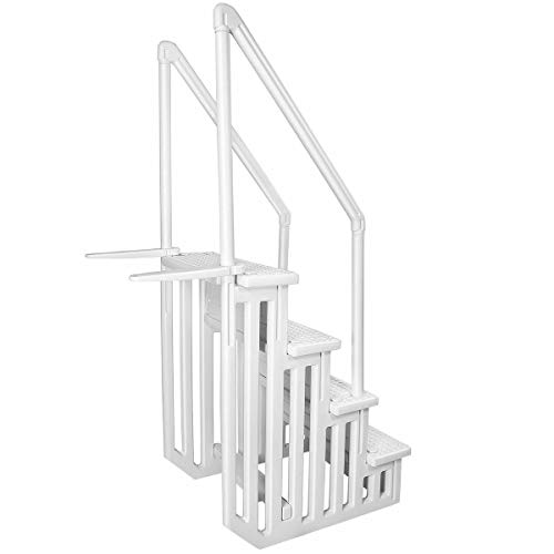 Goodyusstore Above Ground Pool Ladder White